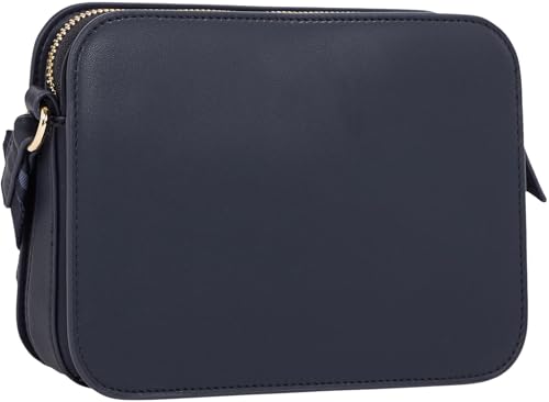 Tommy Hilfiger Bolso bandolera Mujer Logotape Camera Bag con correa ancha, Azul (Space Blue), Talla Única