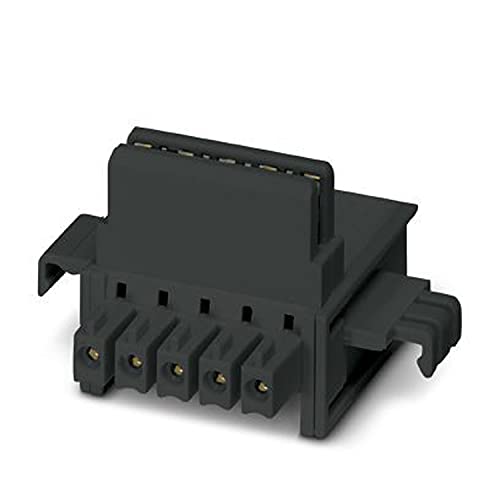 Phoenix Contact ME 22,5 TBUS 1,5/5-ST-3,81 BK - Conectores para raíles (50 Unidades, 3,81 mm), Color Negro