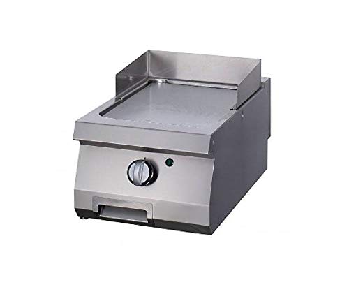 Heavy Duty - Parrilla lisa de gas, color cromado