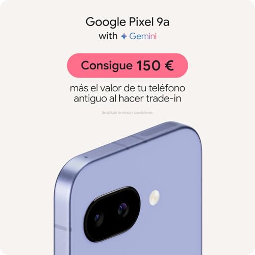 Google Pixel 9a – Smartphone Android Libre con cámara con IA, batería para Todo el día y potentes Funciones de Seguridad – Obsidiana, 256GB