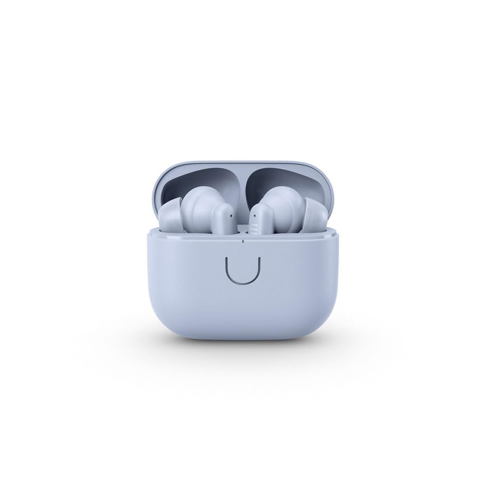 Urbanears Boo Tip True Wireless Audífonos inalámbricos ,auriculares, 30 horas de tiempo de reproducción, resistente al agua con clasificación IPX4 - ligeramente azul
