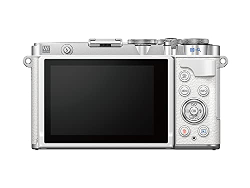 Cámara del Sistema Micro Cuatro Tercios Olympus Pen E-P7 Blanca, Sensor de 20 MP, LCD de Alta definición abatible, vídeo 4K, Wi-Fi, Control de Perfil Monocromo y del Color