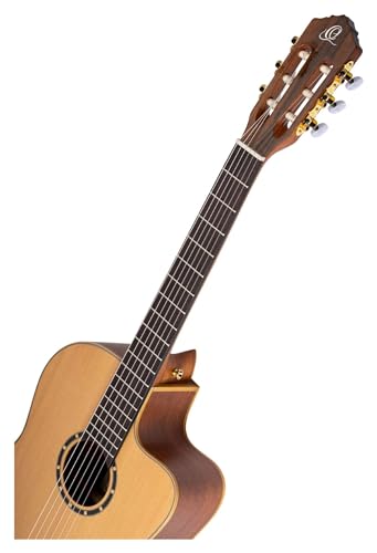 Ortega Classical Guitar Family Series Pro 44 Incluye funda Mástil delgado NT Cedro natural RCE131SN