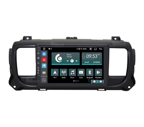 Radio de Coche para Citroen Jumpy (con navegador) Android GPS Bluetooth WiFi USB Dab+ Touchscreen 9" 8core Carplay AndroidAuto
