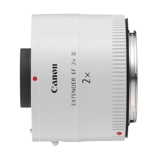 Canon EF 2x III - Adaptador para objetivos de cámaras Canon EF, color blanco