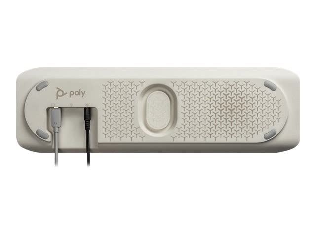 Poly – Altavoz manos libres inteligente Poly Sync 60 para salas de conferencias - Se conecta a PC/Mac mediante un cable combinado USB-A/USB-C y a teléfonos inteligentes a través de Bluetooth