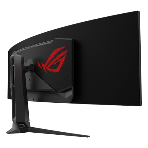 ASUS ROG Swift OLED PG49WCD Monitor Gaming QD-OLED Curvo, 49', 144 Hz, 0,03 ms, Compatible con G-Sync, disipador Personalizado, ROG Smart KVM, 90 W Type-C, DisplayWidget Center