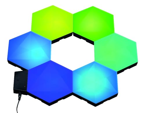Konix Drakkar Pack de iluminación LED gaming Inferno 13,2 x 15,1 cm - Iluminación RGBIC - Sincronización musical - Compatible con Alexa y Google Home