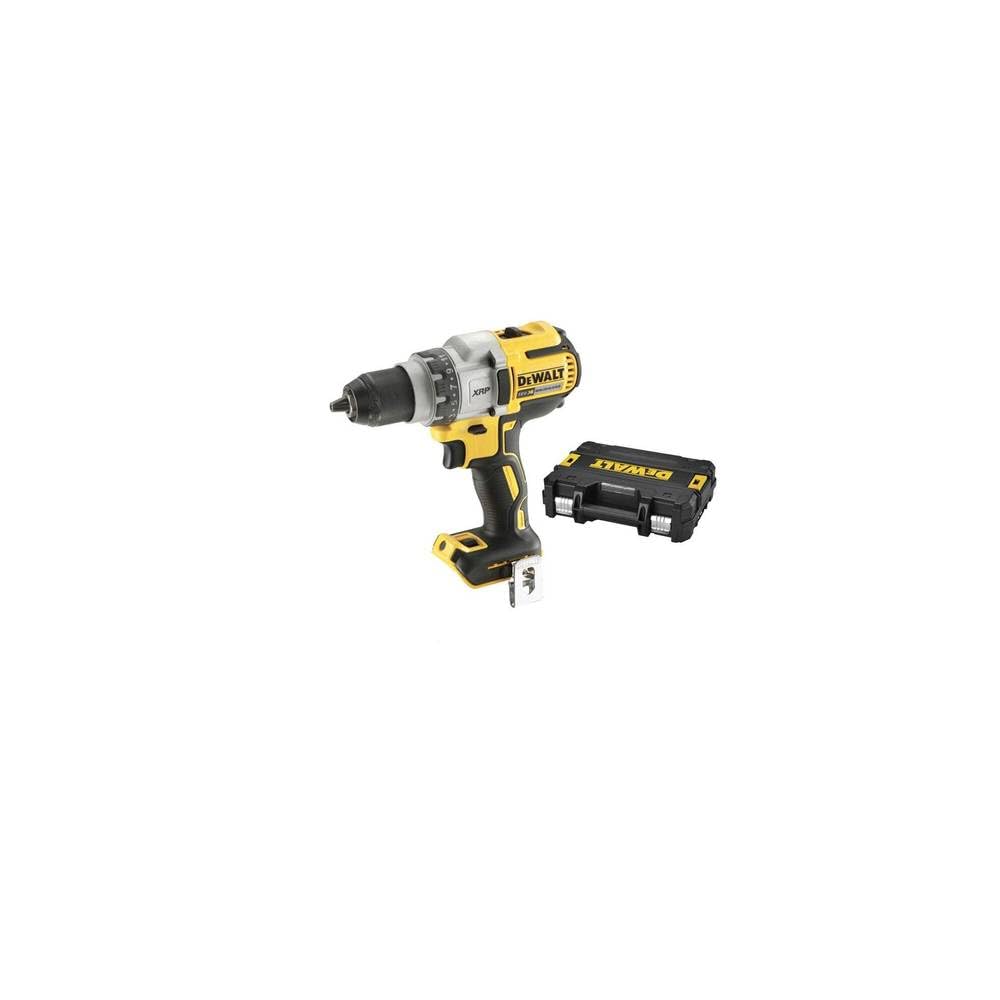Dewalt DCD991NT - Taladro atornillador inalámbrico (18 V, 3 marchas, motor sin escobillas, módulo de par de 11 niveles, LED, mango adicional, caja T STAK, sin batería ni cargador)