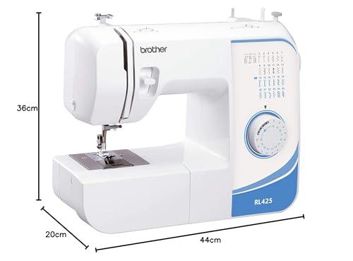Brother Máquina de coser RL425 con longitud de puntada ajustable con instrucciones, color blanco (wz-12278540)