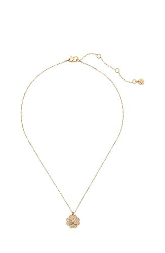 Kate Spade New York Colgante mini Heritage Bloom, Claro/Oro