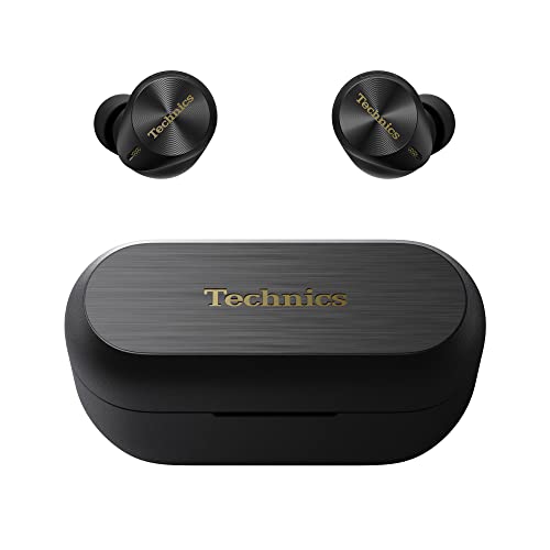 Technics EAH-AZ80E-K Auriculares Inalámbricos con Cancelación De Ruido, Bluetooth Multipunto 3 Dispositivos, Cómodos Intraurales, Carga Inalambrica, Negro