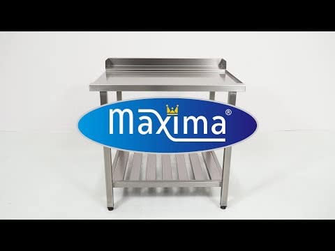 Maxima Mesa para Lavavajillas - 70 x 75cm - Derecha - con Salpicadero y Estante de Almacenamiento