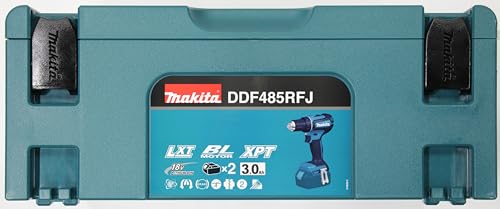 Makita DDF485RFJ Taladro atornillador inalámbrico Li-Ion 18V 2x 3.0Ah 50Nm