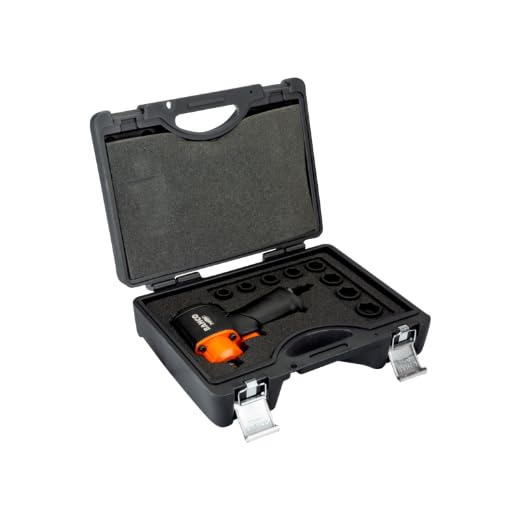 Bahco Bpc813K1 - Set llave impacto 1/2" con vasos de impacto ultra cortos