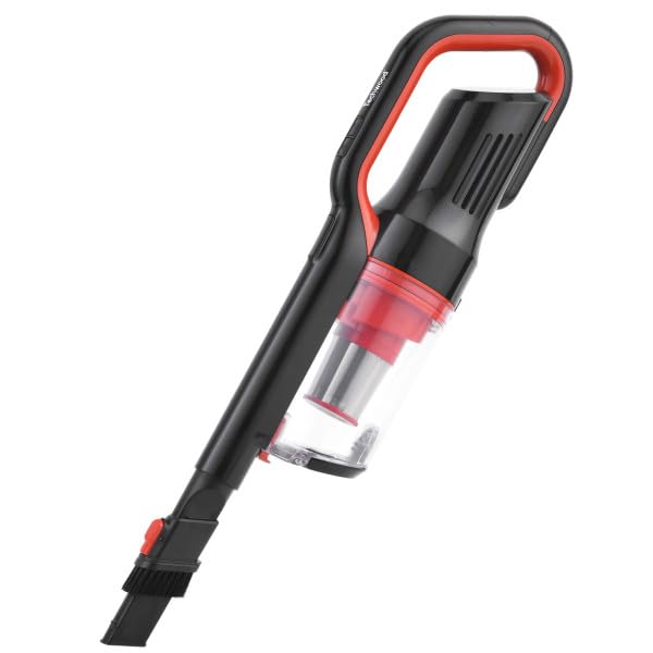 Techwood Mano Inalámbrica, 14.8V, 2 Velocidades, Batería de Litio 2000mAh, Filtro HEPA, 600ml TAB-339C Aspirador Escoba, 120 W, 600 milliliters, 76 Decibeles, Negro Y Verde