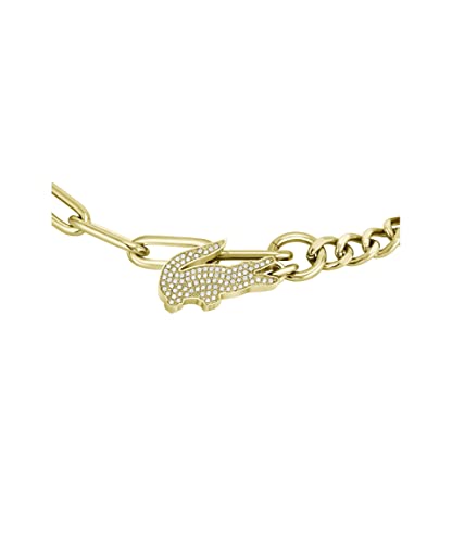 Lacoste Pulsera de cadena para Mujer Colección CROCODILE con cristales - 2040147