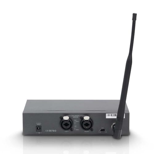 LD Systems MEI 1000 G2 B5 BUNDLE - Sistema de monitoraje intraauditivo inalámbrico con 2 petacas y 2 auriculares intraauditivos - 584-607 MHz