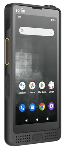 Sonim XP10 5G Smartphone (6/128 GB, Micro-SD, 5000 mAh, Pantalla Gorilla Glass de 5,5", cámara de 50 MP, IP68, IPX9K, MIL-SSTD-810H, Doble SIM) Incl. Soporte para móvil, Negro