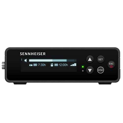 Sennheiser EW-DP ME2 Set (Q1-6) Sistema de micrófono inalámbrico Lavalier UHF Digital portátil omnidireccional ME2 - Negro (700010)