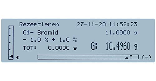 Kern PLJ 6200-2AM - Báscula de precisión (6200 g, 0,01 g, diámetro de 160 mm, acero inoxidable)