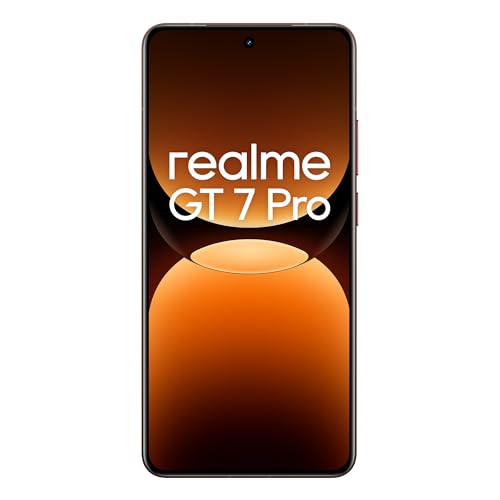 realme Smartphone GT 7 Pro 5G Teléfono Móvil 12+256GB, Procesador Snapdragon 8 Elite, Pantalla RealWorld Eco², Cámara de instantáneas ultranítidas con IA, Naranja, Exclusivo de Amazon