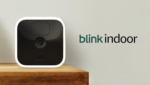 Blink Indoor | Cámara de seguridad HD inalámbrica con 2 años de autonomía, detección de movimiento, audio bidireccional, compatible con Alexa | 4 cámaras