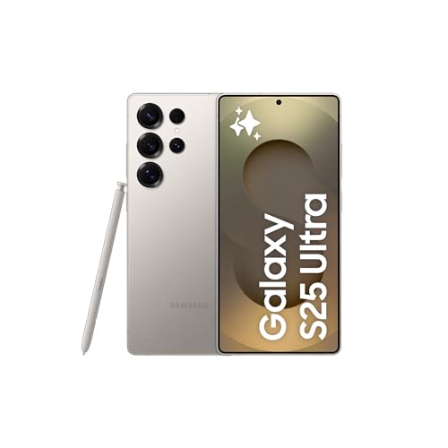 Samsung Galaxy S25 Ultra 1TB Teléfono Móvil con IA, Galaxy AI, 12GB RAM, Cámara 200MP, Dual SIM, IP68, Garantía del Fabricante 3 Años + 1 Año Extra, Titanio Gris (Versión Española)