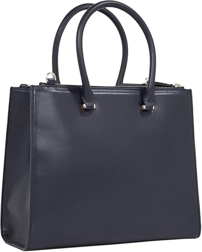 Tommy Hilfiger Bolso Tote Mujer Eternity Med con cremallera, Azul (Space Blue), Talla Única