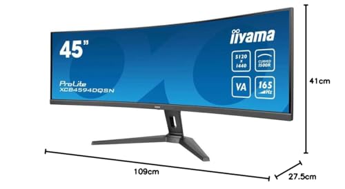iiyama Monitor XCB4594DQSN-B1 44", VA, 5120x1440/165Hz, 2H1DP1Type-C, HAS