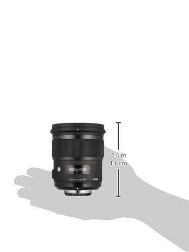 Sigma 50 mm f/1.4 - Objetivo para Nikon (50mm, f/1.4, zoom óptico 1x, 77 mm), color negro