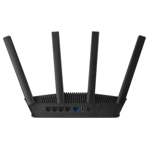 ASUS RT-BE58U - Router Extensible WiFi 7 AiMesh, 4K-QAM, MLO, WAN/LAN 2,5G con detección por IA, Cuatro Puertos 1G, Seguridad de Red Comercial, Control Parental, IoT, Red Infantil, VPN