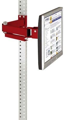 Manuflex ZB3639.3003 - Soporte para monitor universal y profesional con doble articulación de 500 mm, adaptador VESA 1