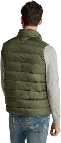 Tommy Jeans Chaleco Hombre Down ligero, Verde (Fatigue Green), S