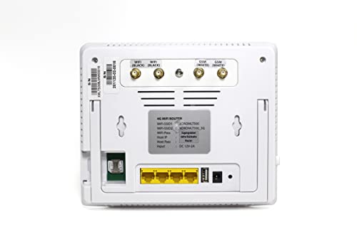 XORO MLT 500 - Sistema de Antena WiFi 4G LTE para caravanas y autocaravanas, función de Punto de Acceso WiFi, Tarjeta SIM en el Router, Interfaz Web, Incluye Cable