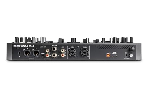 Denon DJ PRIME GO+ Controlador DJ portátil y mezclador con separación de stems, 2 decks, streaming por wifi, Bluetooth, control de luces y pantalla 7"