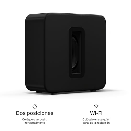 Sonos Sub 4 - Subwoofer inalámbrico - Negro