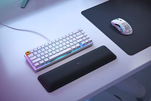 Glorious Gaming GMMK 2 Compact 65% - Teclado gaming mecánico, compacto TKL 65%, carcasa de aluminio, personalizable, keycaps dobles, switches Fox, RGB, distribuciones QWERTY estadounidense - Blanco