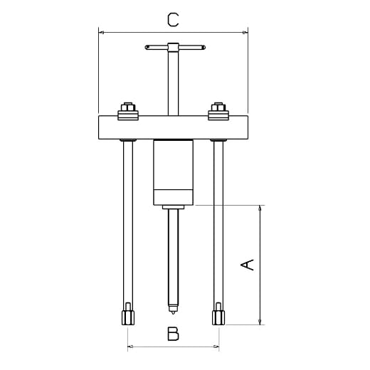 EXTRACTOR HIDRÁULICO COMPLETO FORZA A=300XB=260