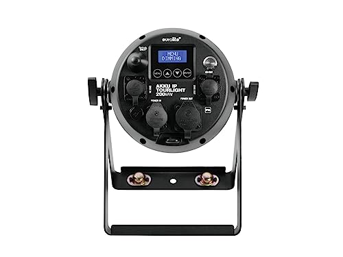 EUROLITE Batería IP Tourlight 200 WW | Foco silencioso con batería IP65 con LED blanco cálido de 200 W, QuickDMX, CRI >90