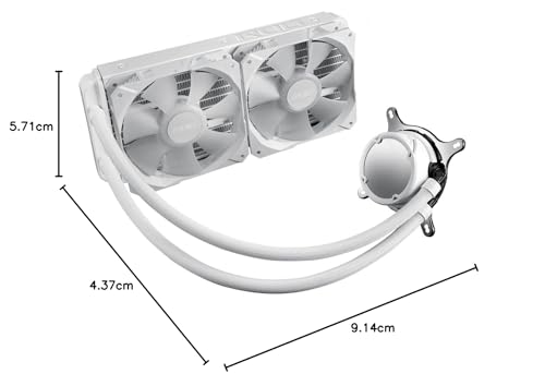 ASUS ROG Strix LC 240 ARGB - Cooler CPU Todo en uno con Aura Sync, Soporte Intel LGA 1700/1200/1150/1151/1152/1155/1156/2011/2011-3/2066 y AMD AM4/TR4, Dos Ventiladores RGB direccionables ROG 120 mm