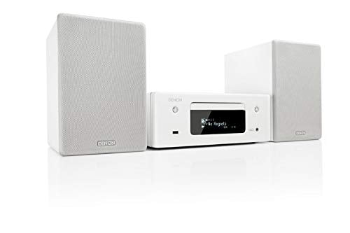 Denon Ceol/N10 - Microcadena con conexión en red, color blanco