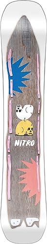 Nitro Tabla de Snowboard para Hombre Cheap TRILLS X WIGGLESTICK BRD ´24, Freestyleboard, Twin, Flat-out Rocker, Urban