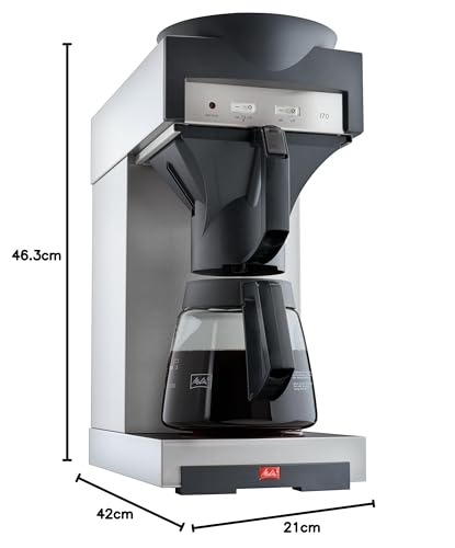 Melitta Professional filtro cafetera eléctrica Melitta 170 m, jarras bevorratung Cristal