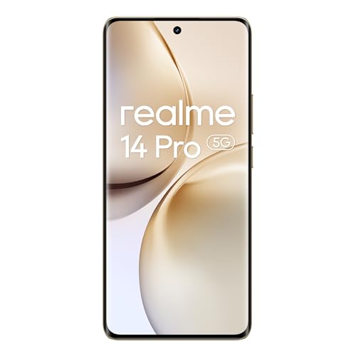 realme 14 Pro Smartphone 5g, 12 + 512 GB, Exclusivo de Amazon,Batería 5260 mAh, cámara Sony IMX882 OIS AI,Diseño Que Cambia de Color con el frío, IP69, Blanco(sin Adaptador)