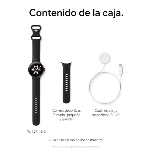 Google Pixel Watch 2 con Fitbit y Google - Control de frecuencia cardiaca, gestión del estrés y seguridad - Smartwatch Android - Caja de aluminio en tono plata - Correa deportiva en porcelana - Wi-Fi