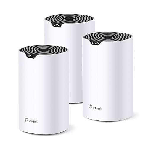 TP-Link Deco S1900 (3-Pack) - Mesh Wi-Fi AC1900, Cobertura de hasta 520 m², se Adapta a Pisos y hogares de Varias Plantas, Modos de Trabajo múltiple, 2 x Puertos Gigabit por Unidad