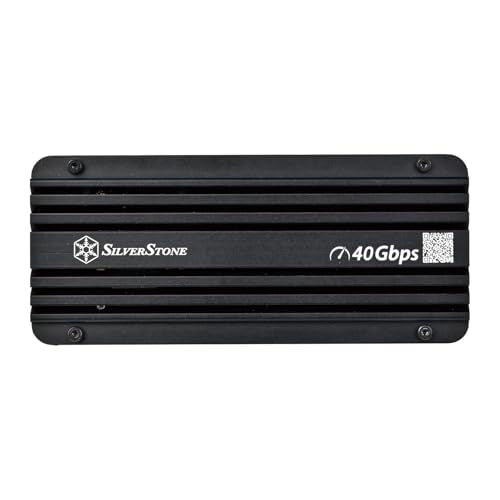 SilverStone Technology SST-MS12-40G, Carcasa SSD NVMe USB4 con refrigeración Activa