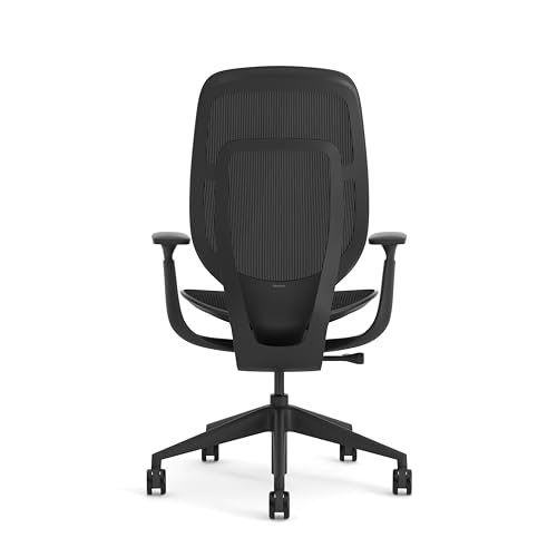 Steelcase Karman Silla de Oficina ergonómica de Altura Regulable con tapizado Negro