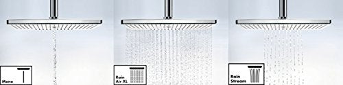 Hansgrohe 24007400 Rainmaker Select 460 ducha mural, 3 tipos de chorro, blanco/cromo